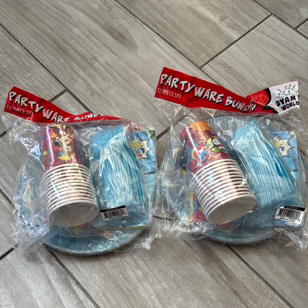 Party Ware Bundle - Blue Kids Party Supplies Set